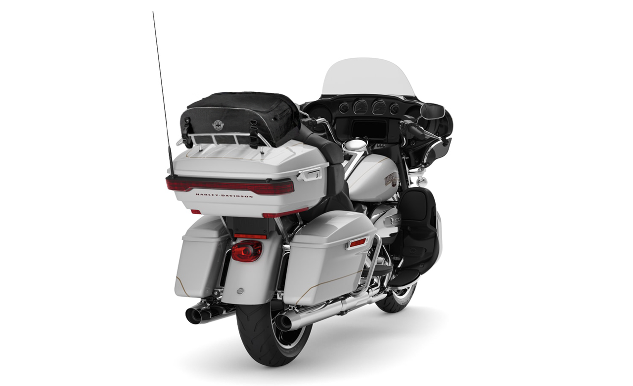 Viking Voyage Collapsible XL Motorcycle Luggage Rack Bag for Harley Davidson Bag on Bike View @expand