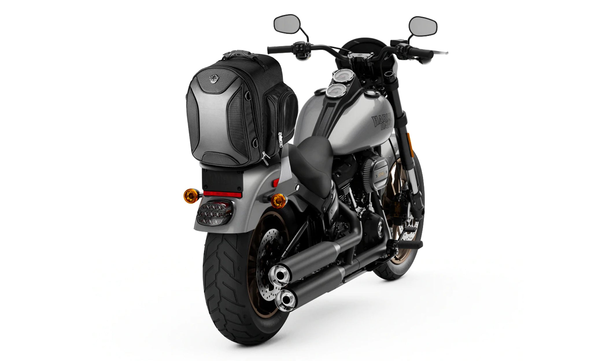 Viking Dagr Medium Indian Motorcycle Tail Bag Bag on Bike View @expand