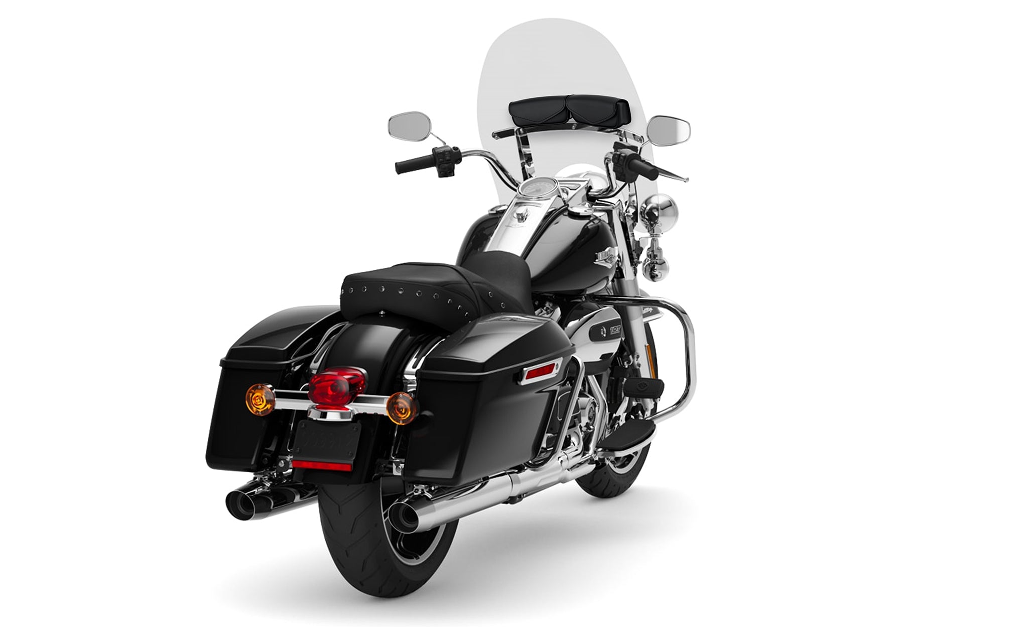 Viking Revival 2-Pocket Motorcycle Windshield Bag for Harley Touring Bag on Bike View @expand