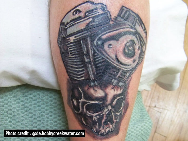 10 Exciting Motorcycle Parts Tattoo Designs - Get Your First Biker Tattoo!