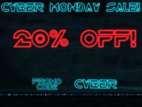 CYBER MONDAY SALE! 20% OFF ALL PRODUCTS!