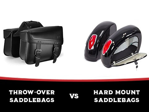 Hard Mount Saddlebags & Throw-Over Motorcycle Saddlebags
