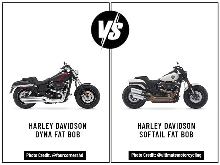 Harley Davidson Dyna Fat Bob vs Harley Davidson Softail Fat Bob