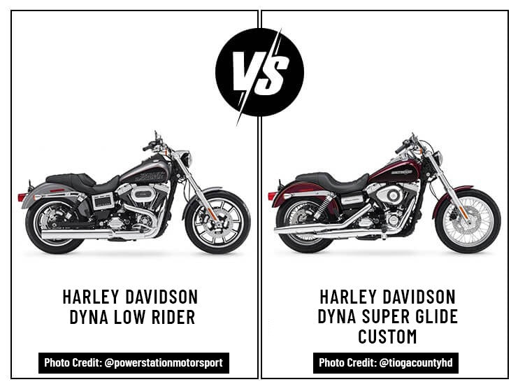 Harley Davidson Dyna Low Rider Vs. Harley Davidson Dyna Super Glide Custom