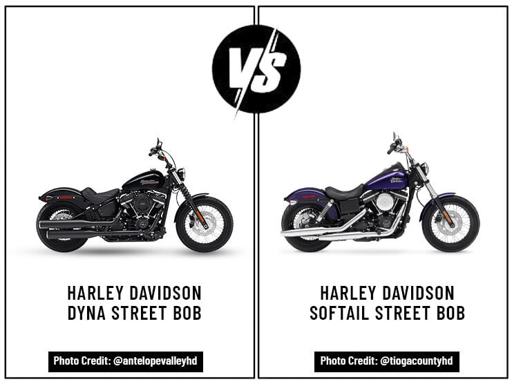 Harley Davidson Dyna Street Bob vs Harley Davidson Softail Street Bob