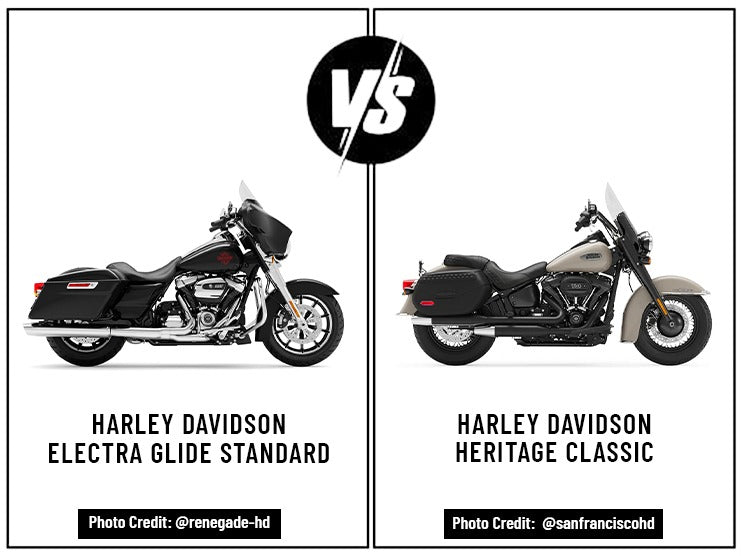 Harley Davidson Electra Glide Standard Vs. Harley Davidson Heritage Classic