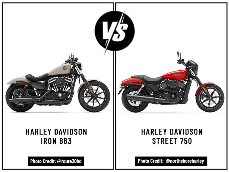 Harley Davidson Iron 883 vs Harley Davidson Street 750