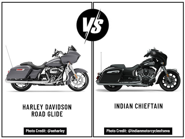 Harley Davidson Road Glide Vs. Indian Chieftain