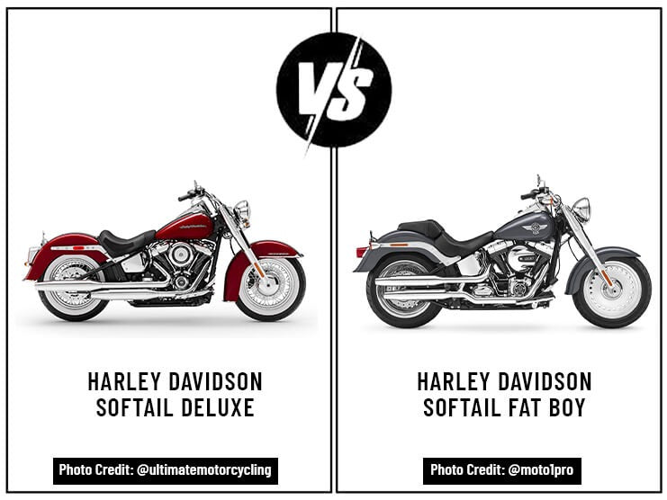 Harley Davidson Softail Deluxe vs Harley Davidson Softail Fat Boy