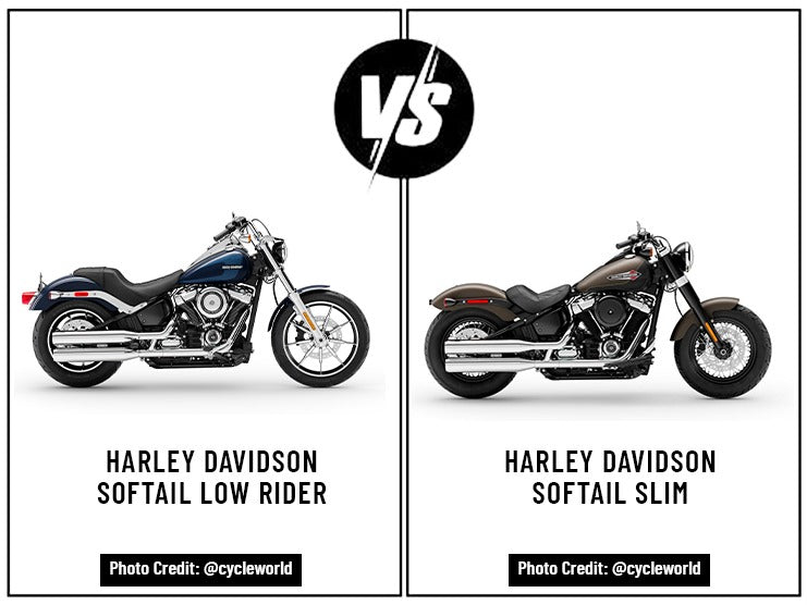Harley Davidson Softail Low Rider Vs. Harley Davidson Softail Slim