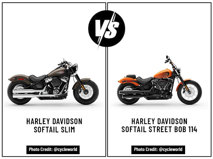 Harley Davidson Softail Slim Vs. Harley Davidson Softail Street Bob 114