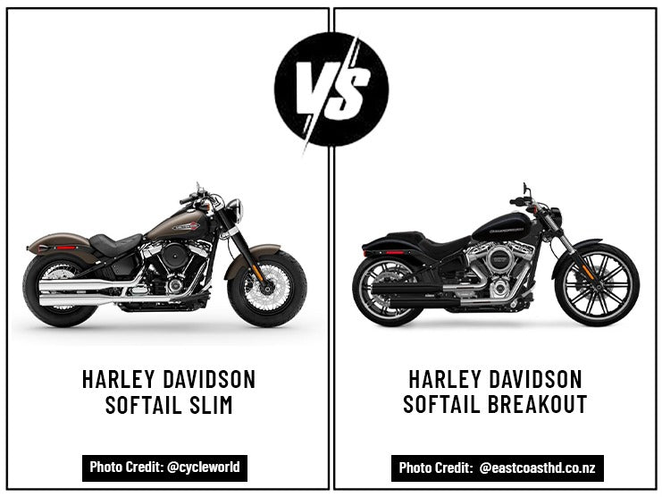 Harley Davidson Softail Slim vs Harley Davidson Softail Breakout
