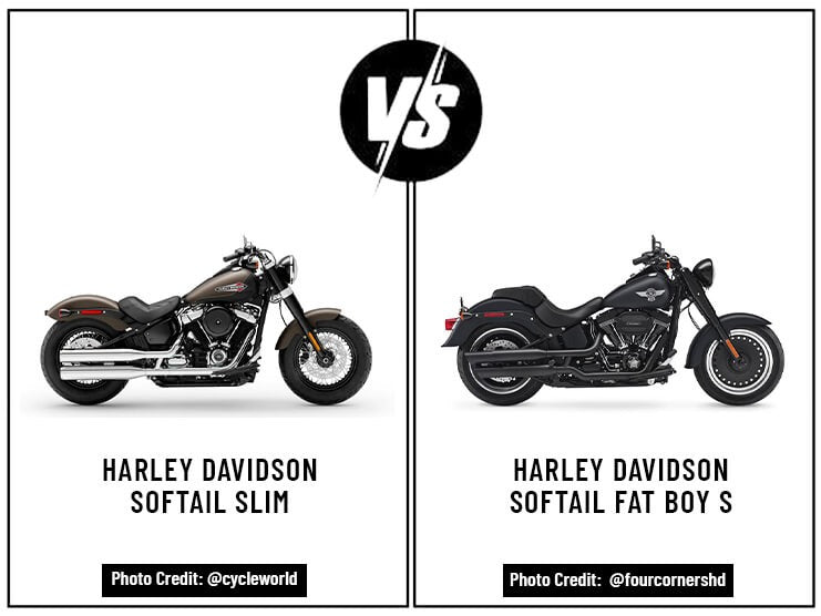 Harley Davidson Softail Slim vs Harley Davidson Softail Fat Boy S