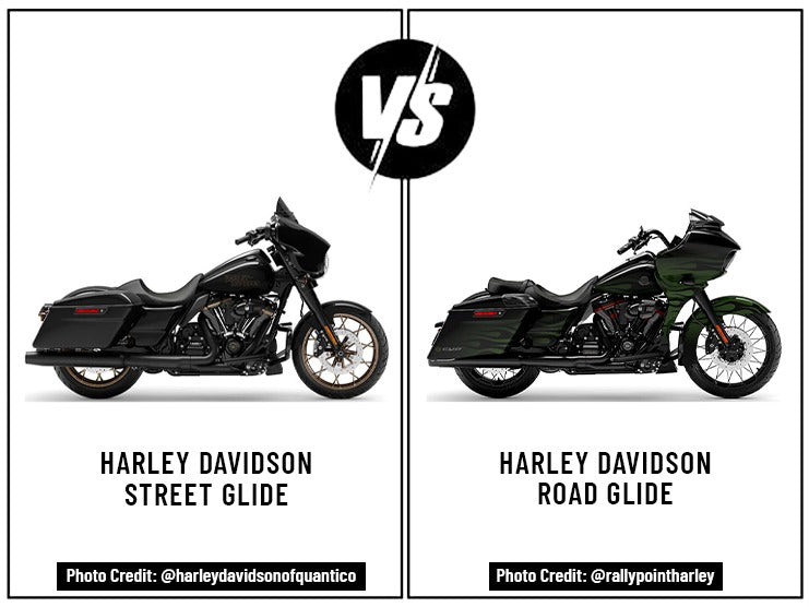 Harley Davidson Street Glide Vs. Harley Davidson Road Glide