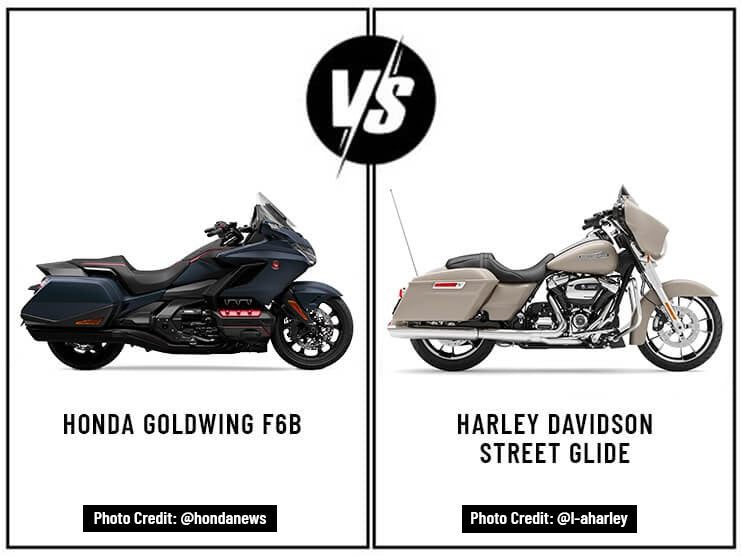 Honda Goldwing F6B vs Harley Davidson Street Glide