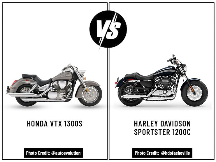 Honda VTX 1300S vs Harley Davidson Sportster 1200C