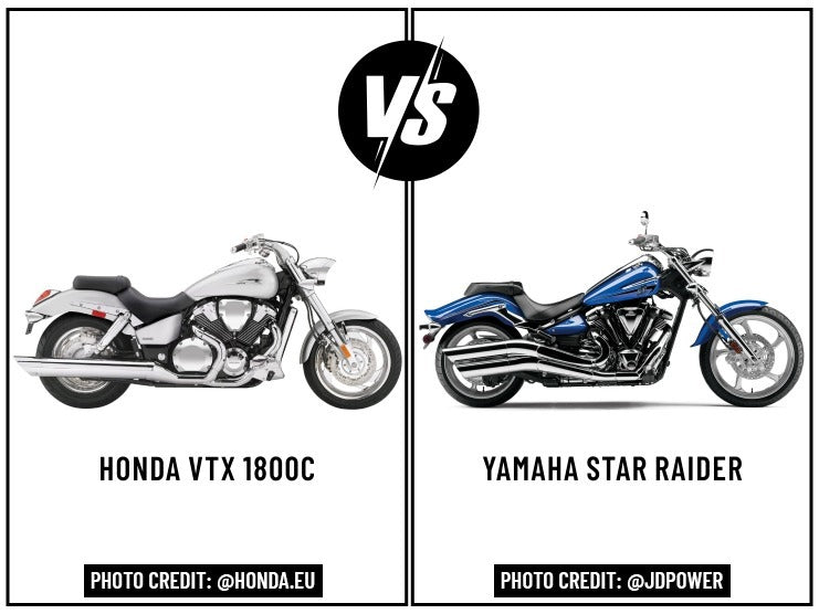 Honda VTX 1800C vs Yamaha Star Raider