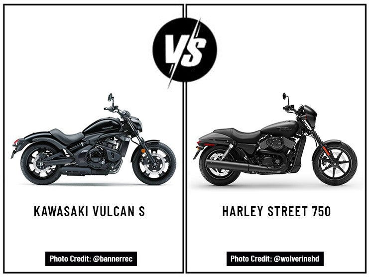 Kawasaki Vulcan S vs Harley Davidson Street 750