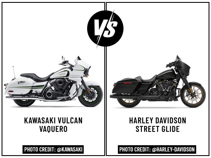 Kawasaki Vulcan Vaquero vs Harley Davidson Street Glide