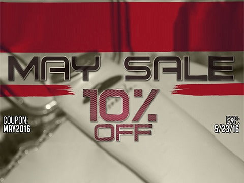 May Sale - 10% Off Everything!