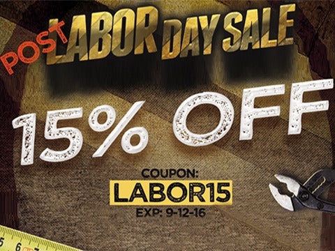 (Post) Labor Day Sale - 15% Off Everything!
