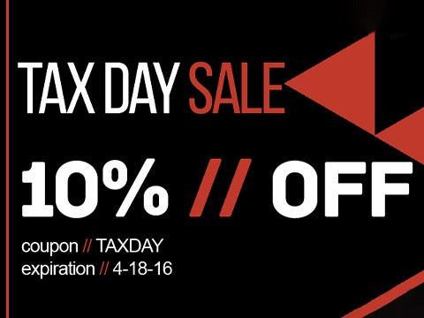 Tax Day Sale - Save 10%!