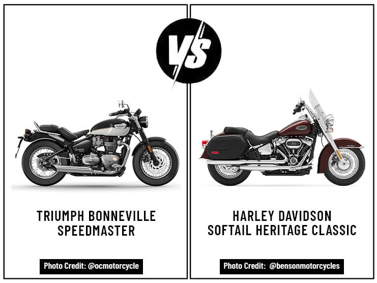 Triumph Bonneville Speedmaster Vs. Harley Davidson Softail Heritage Classic