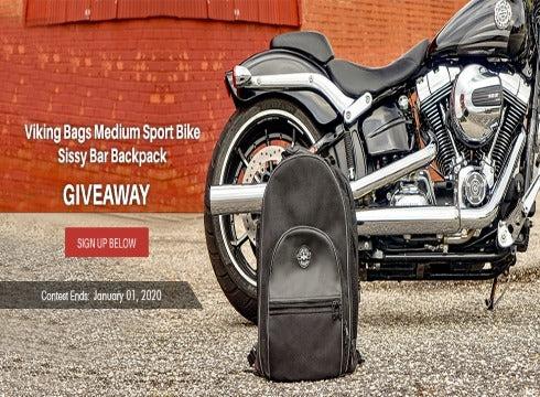 Viking Bags Medium Sport Bike Sissy Bar Backpack Giveaway