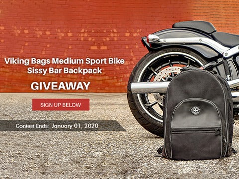 Viking Medium Sports Bike Sissy Bar Backpack Giveaway