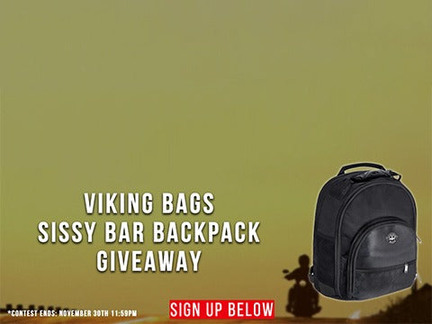Viking Motorcycle Sissy Bar Backpack Giveaway
