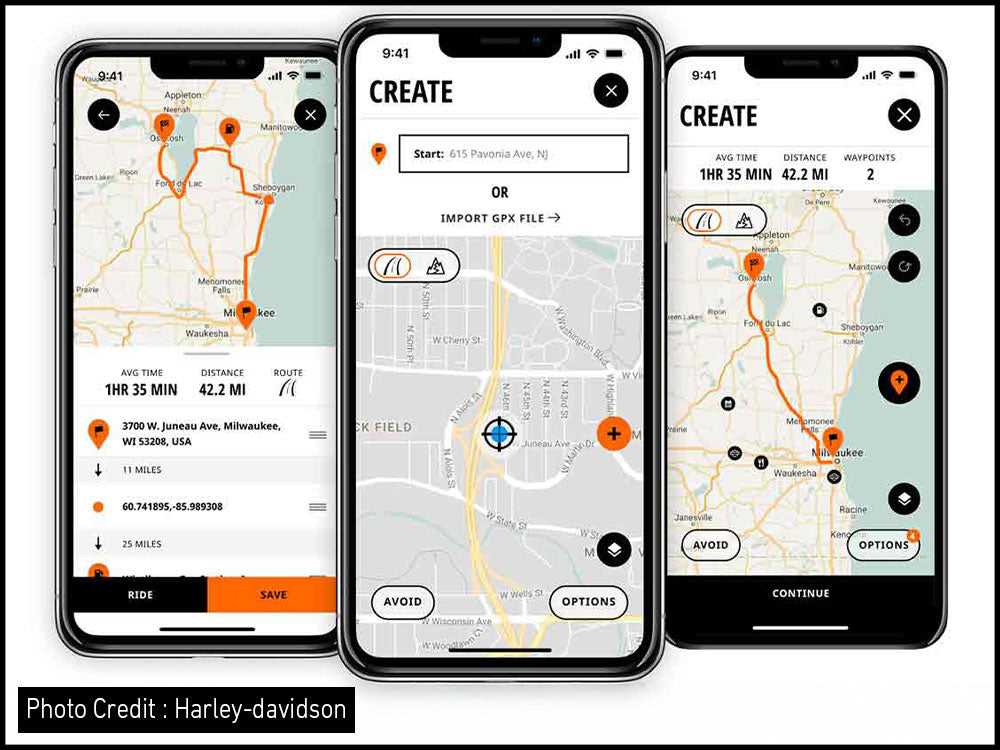 A Motorcyclist's Guide to Use Harley Davidson Ride Planner App