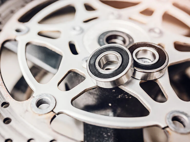 fork bearing and suspension wear motorcycle