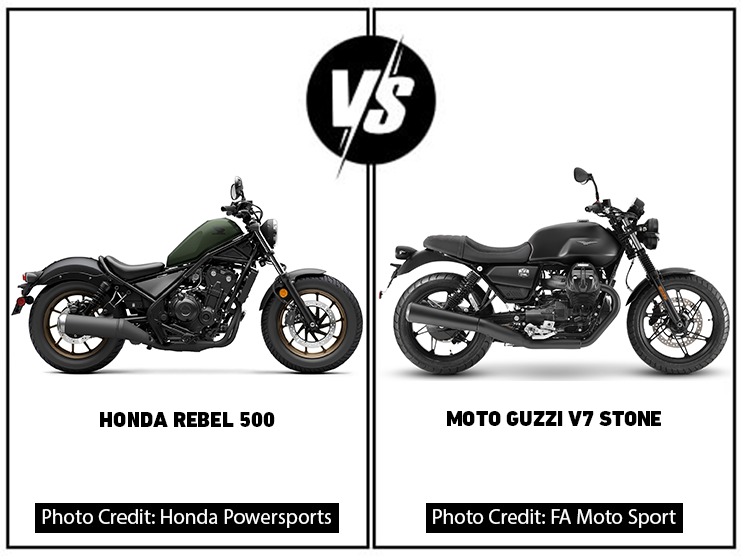 Honda Rebel 500 Vs Moto Guzzi V7 Stone Detailed Comparison