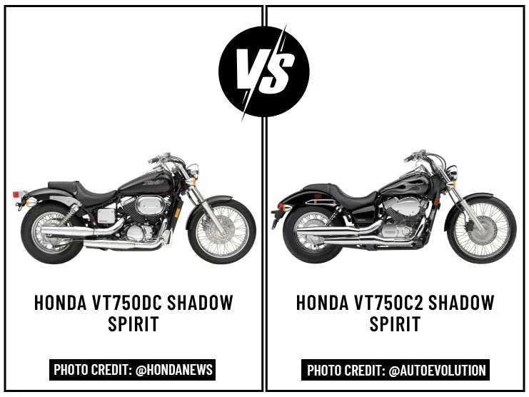 Vt750dc Honda VT750DC Shadow Spirit Vs. Honda VT750C2 Shadow Spirit - VikingBags