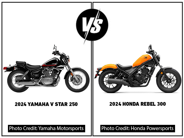 Yamaha V Star 250 Vs Honda Rebel 300 Comparison