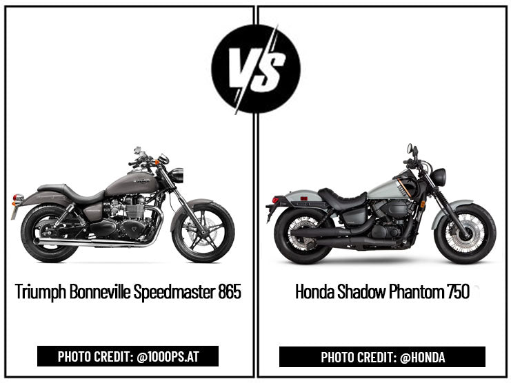 Triumph Bonneville Speedmaster 865 Vs Honda Shadow Phantom 750: A Detailed Comparison