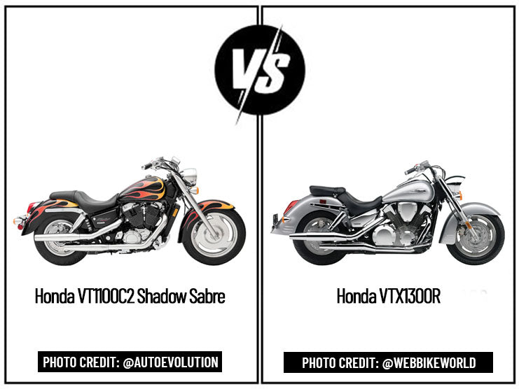Honda Shadow Sabre 1100 Vs Honda VTX 1300R