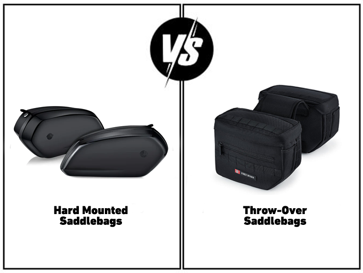 Advantages and Disadvantages of Hard Mounted and Throw-Over Motorcycle Saddlebags