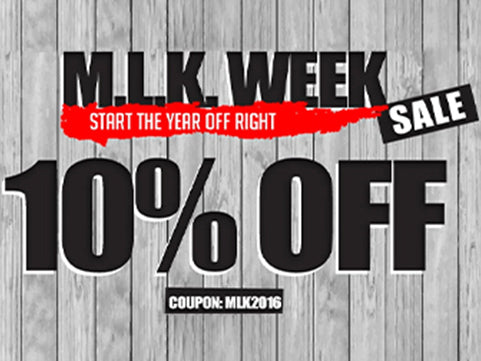 M.L.K. Week Sale – 10% Off!