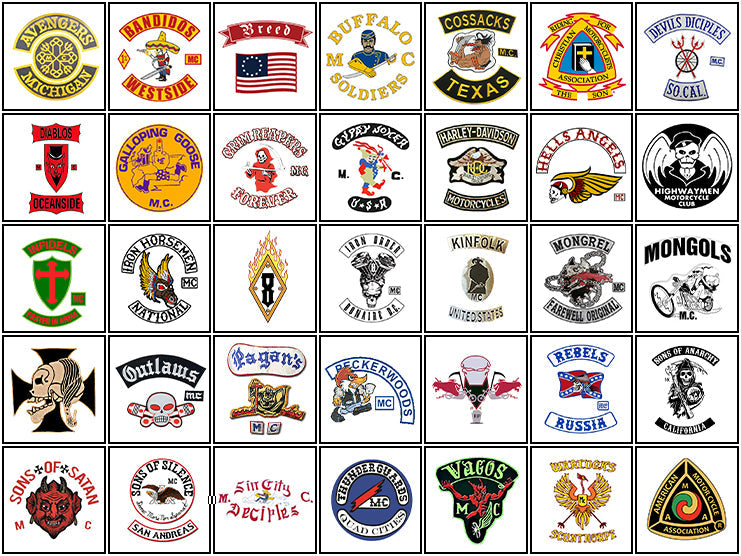 Top 35 Motorcycle Clubs in America & Their Badass Biker Patches