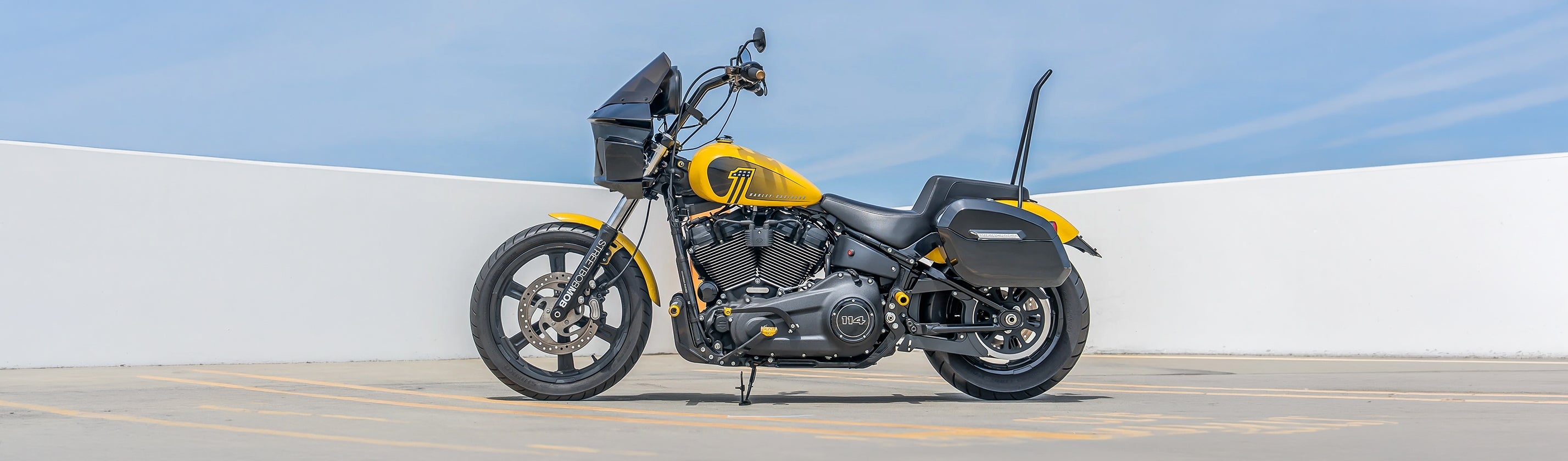 Harley Davidson Softail Street Bob FXBB Saddlebags