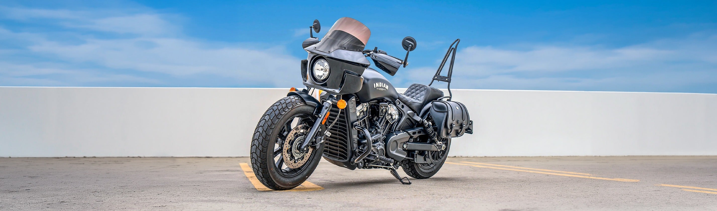Indian Scout Bobber Twenty Crash Bars Banner