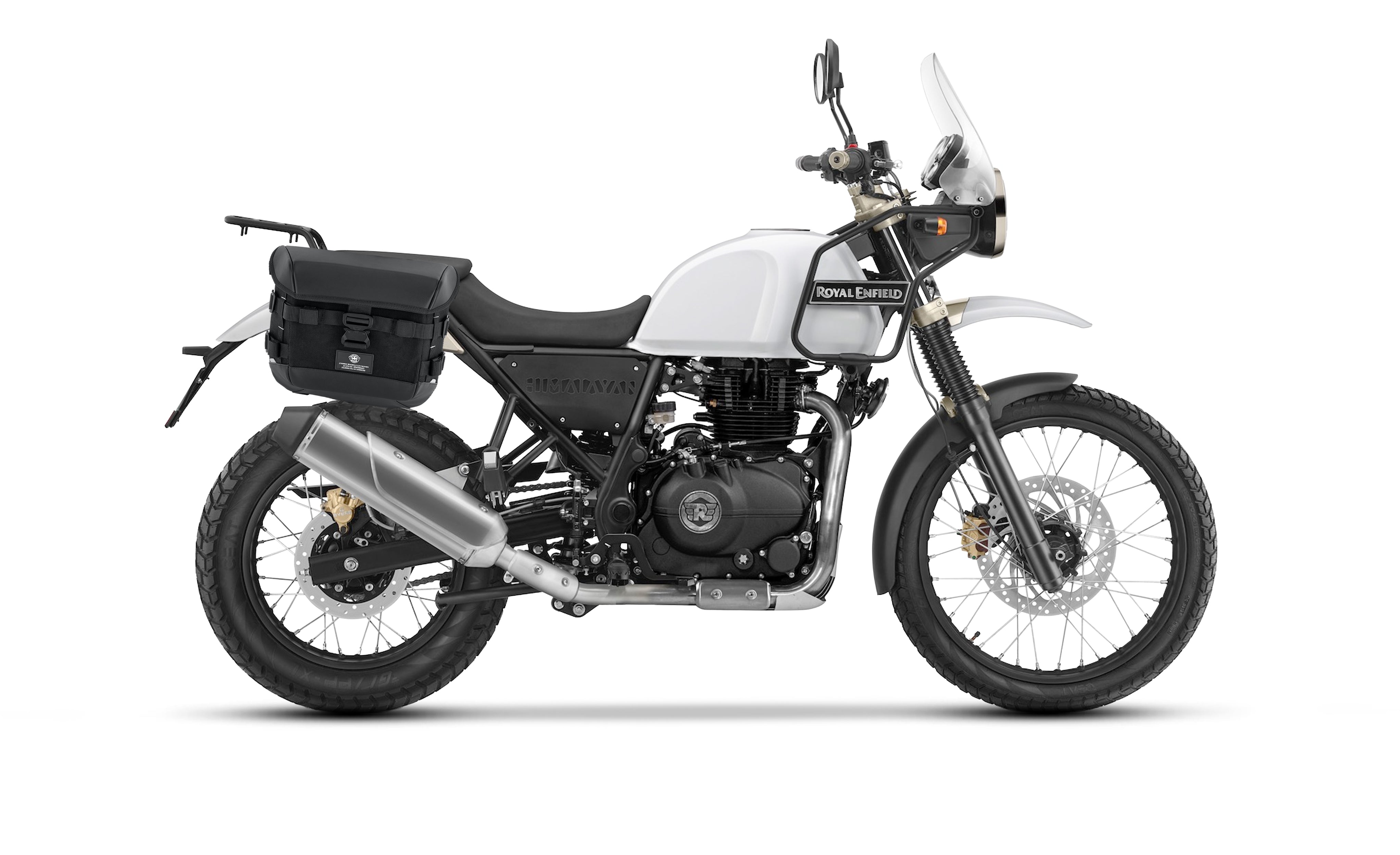 10L - Incognito Quick Mount Small Royal Enfield Himalayan 410 Solo Saddlebag (Right Only) Bag on Bike @expand