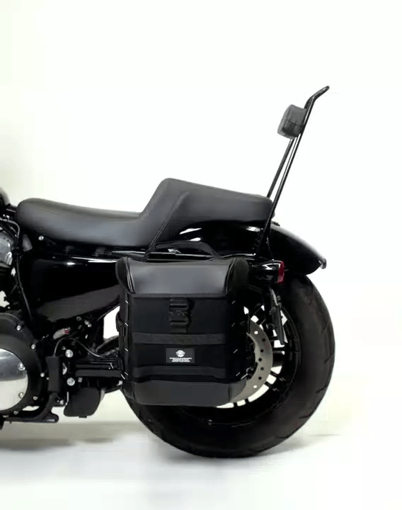 15L - Incognito Quick Mount Medium Solo Motorcycle Saddlebag (Left Only) for Harley Sportster 1200 Super Low XL1200T