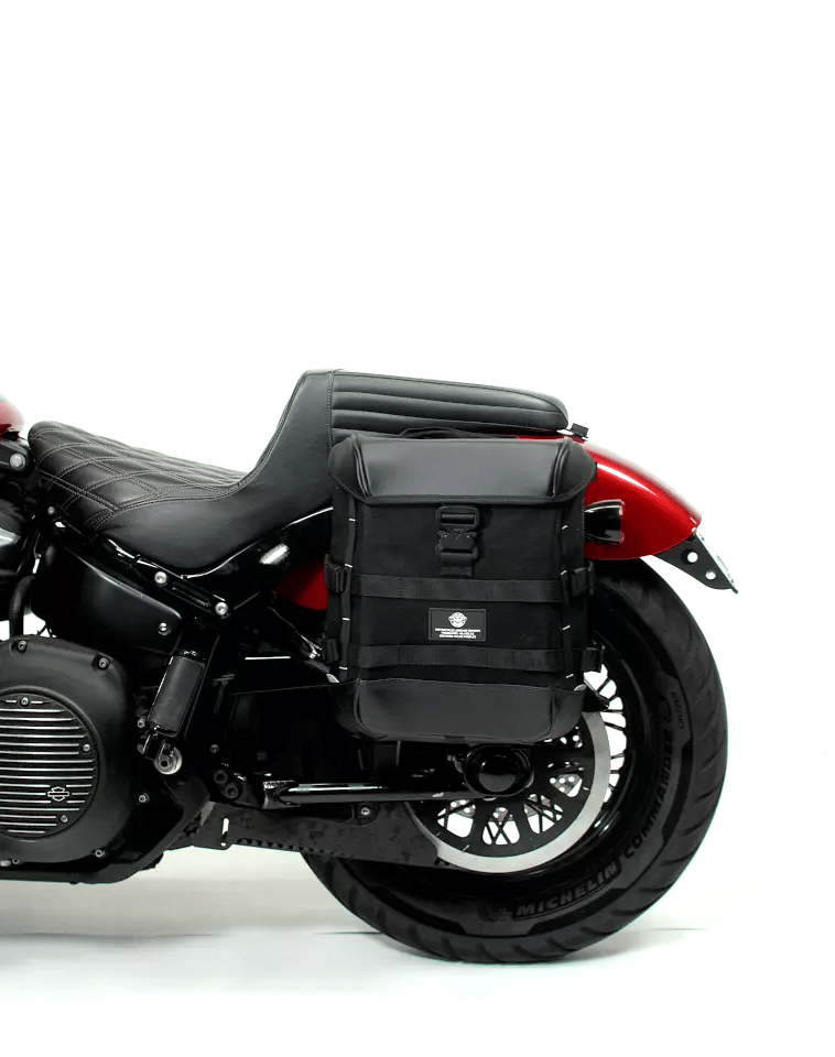 15L - Incognito Quick Mount Medium Solo Motorcycle Saddlebag (Left Only) for Harley Sportster Super Low XL883L