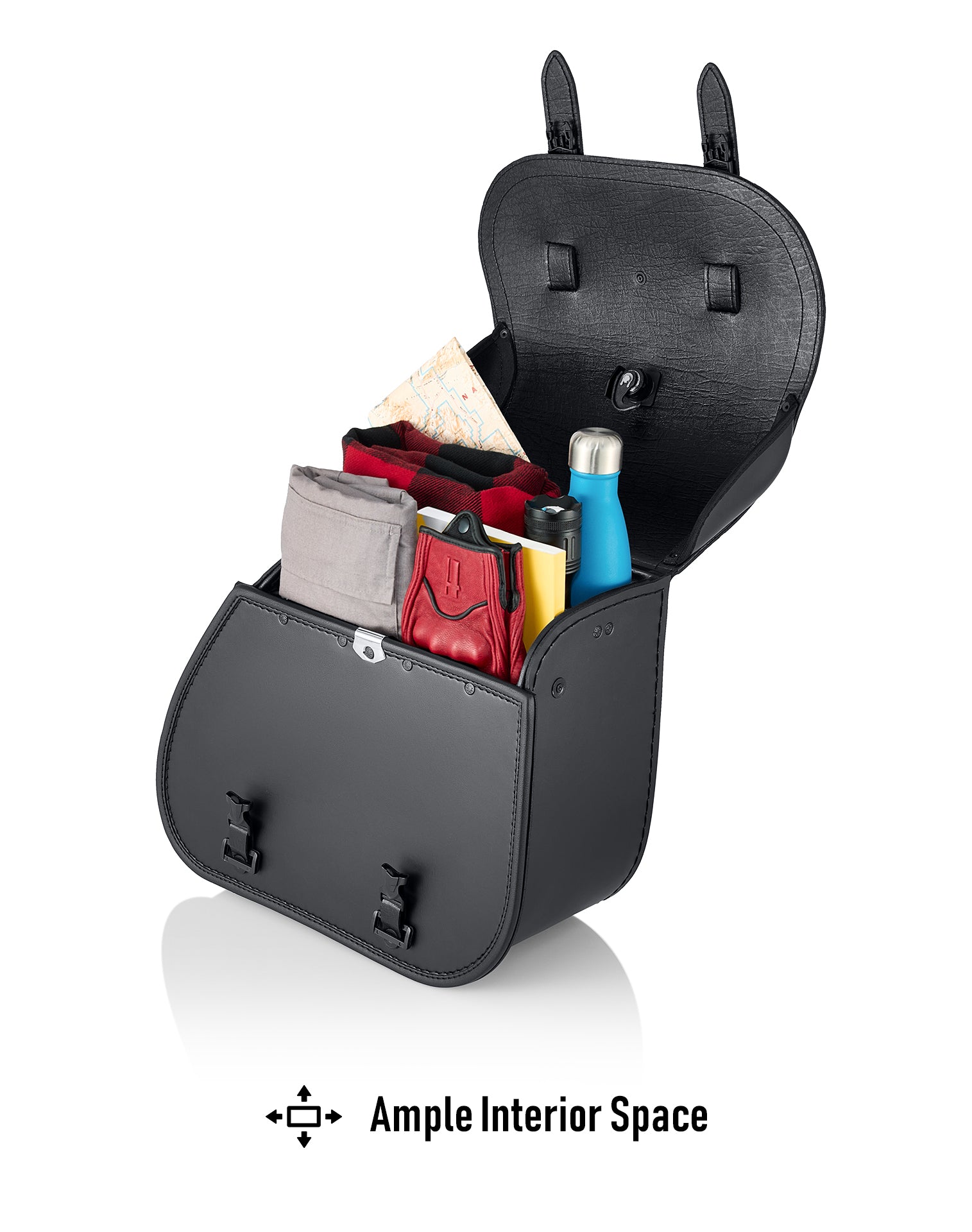 25L - Outrider Medium Quick-Mount Triumph Bonneville Speedmaster Saddlebags Lifestyle Ample Interior Space