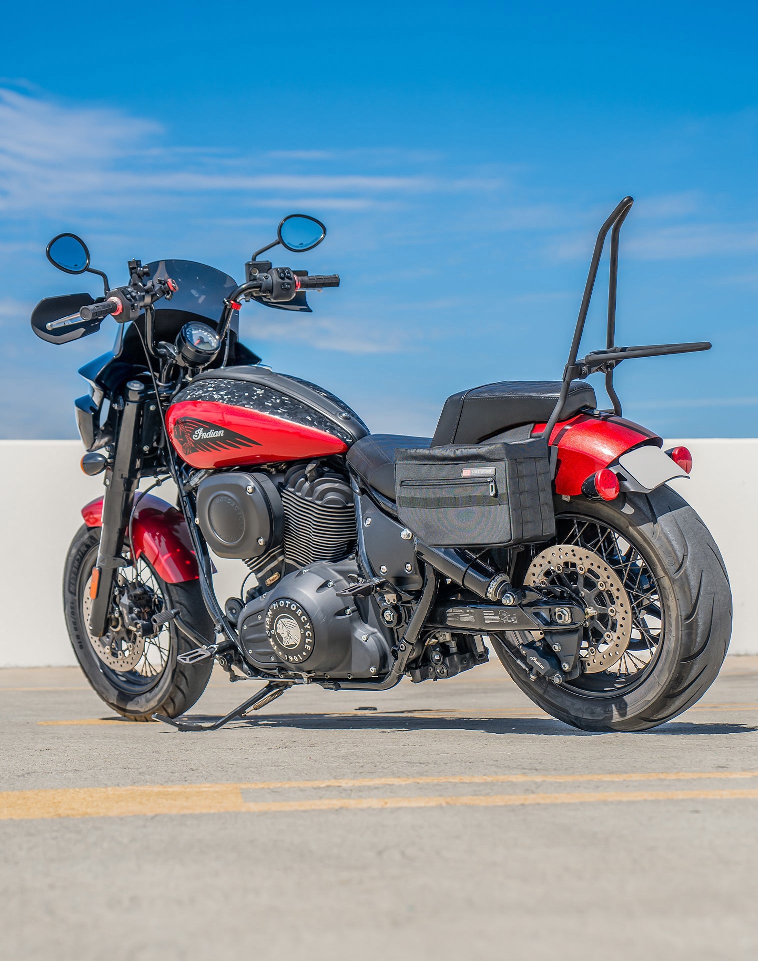 Viking 18L Patriot Medium Indian Sport Chief Throw Over Saddlebags