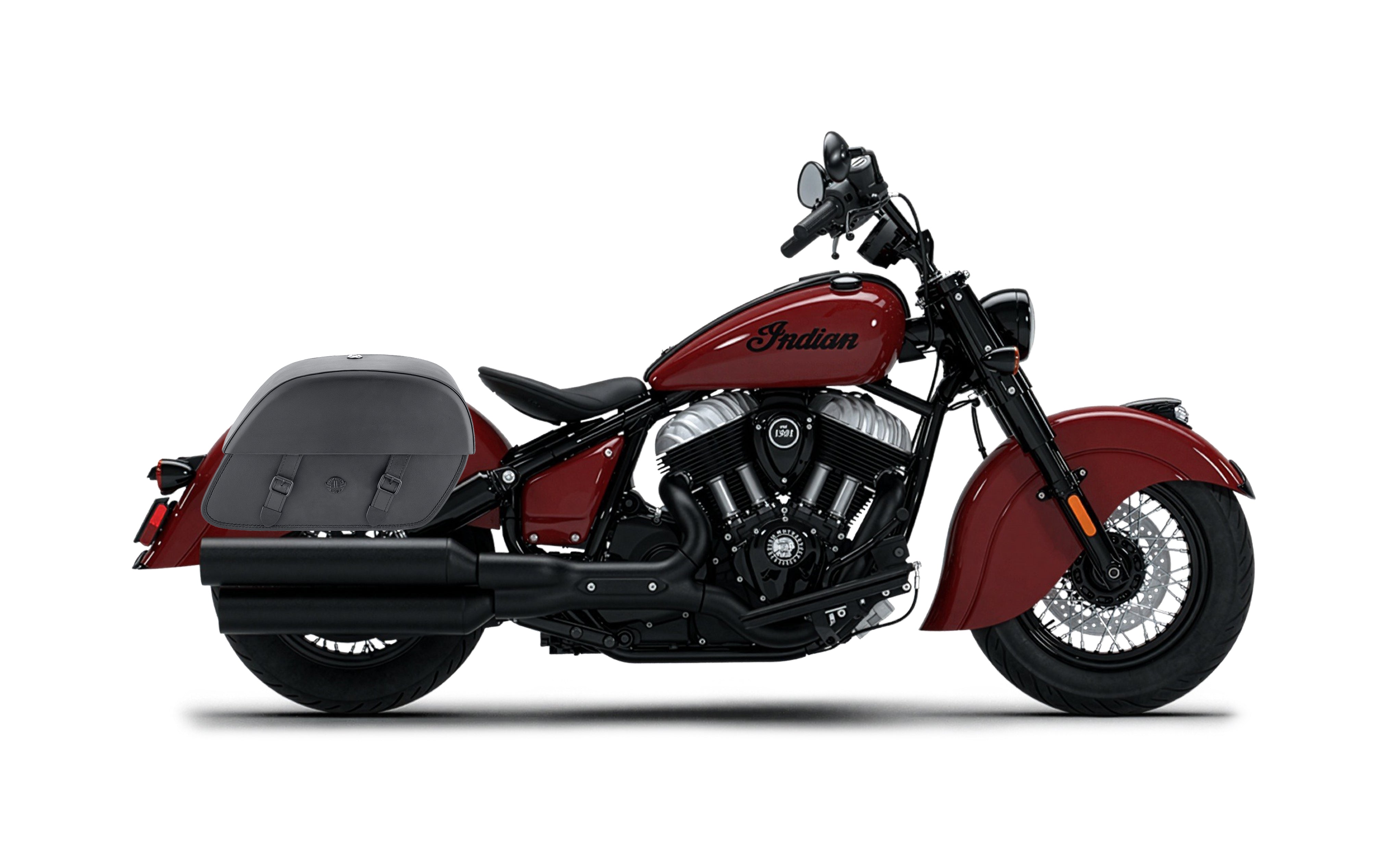 28L - Baelor Medium Quick-Mount 2026 Indian Chief Vintage Motorcycle Saddlebags Bag on Bike @expand