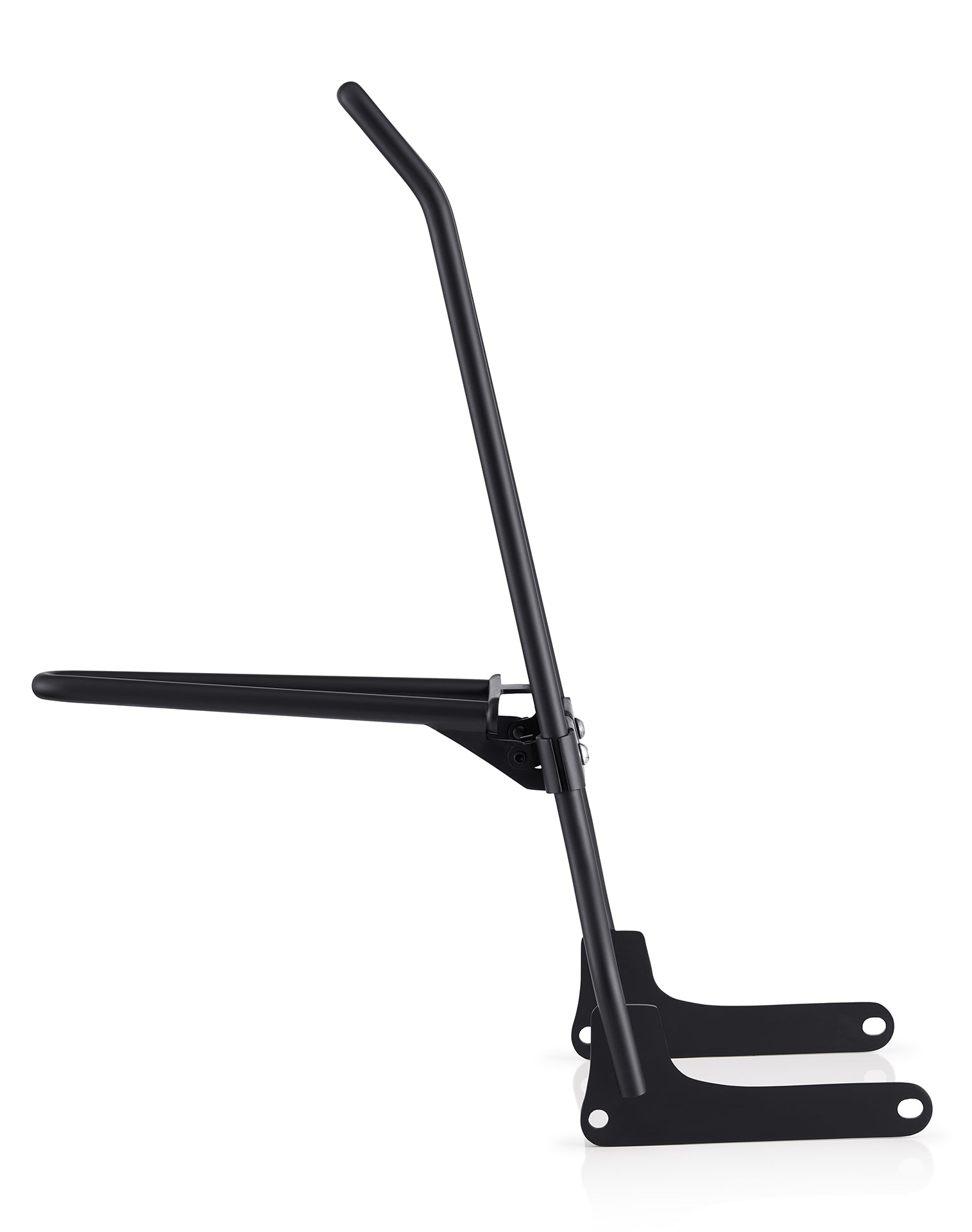 Iron Born Blade 25" Sissy Bar with Foldable Luggage Rack for Harley Softail Slim Matte Black
