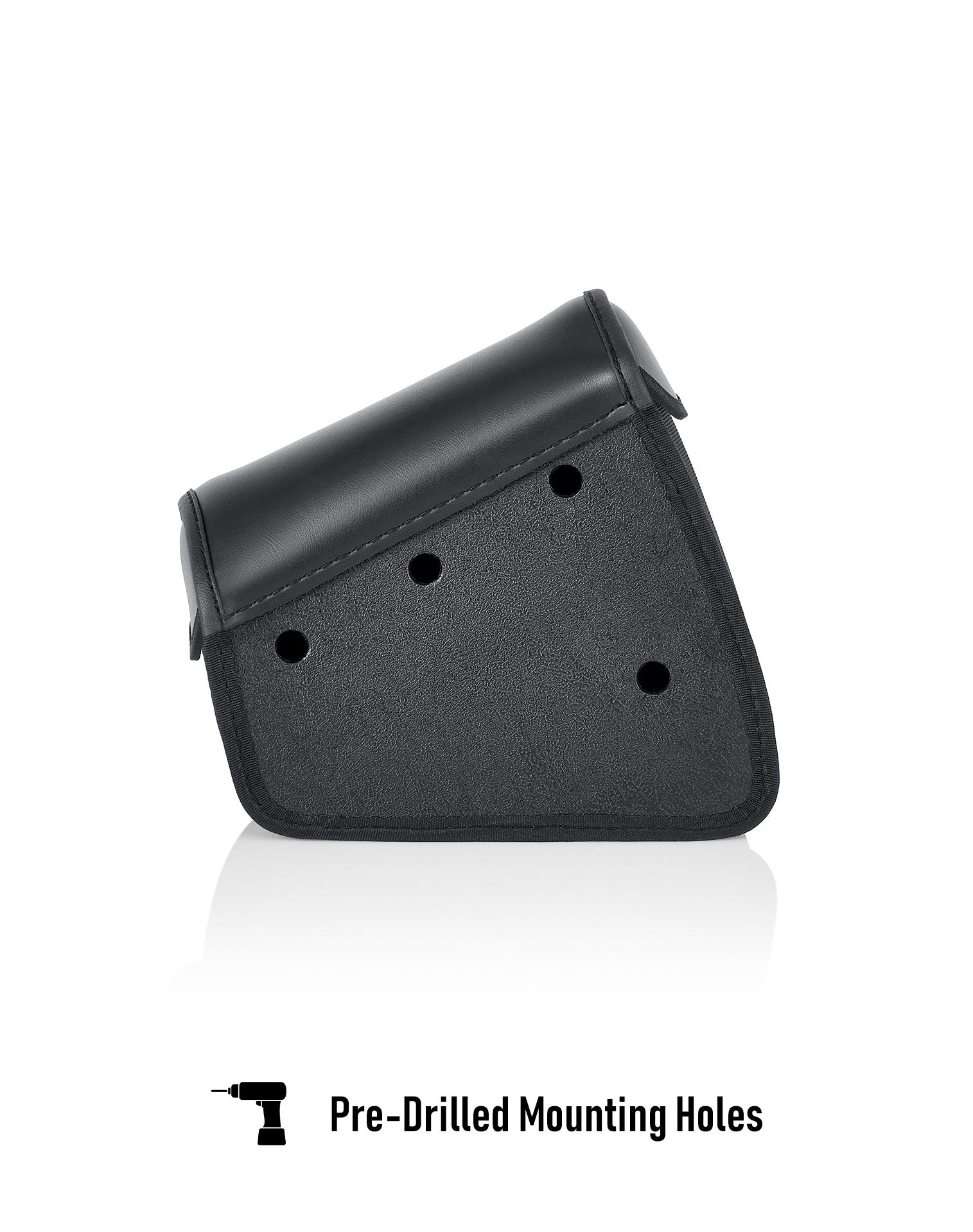 2L - Waylon Triumph Bonneville Speedmaster Leather Motorcycle Swingarm Bag (Left Side Only) Pre Drilled